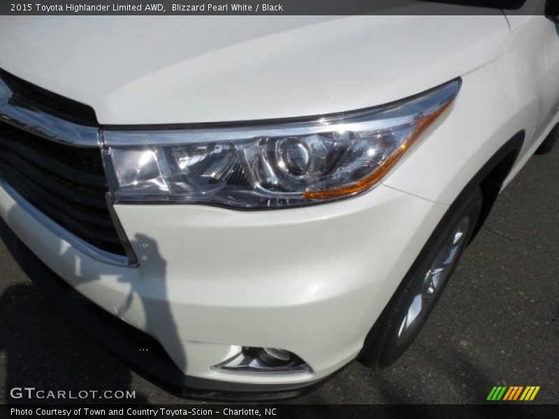 Blizzard Pearl White / Black 2015 Toyota Highlander Limited AWD