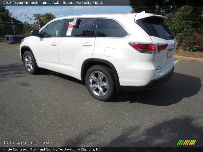 Blizzard Pearl White / Black 2015 Toyota Highlander Limited AWD