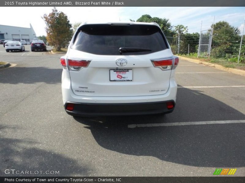 Blizzard Pearl White / Black 2015 Toyota Highlander Limited AWD