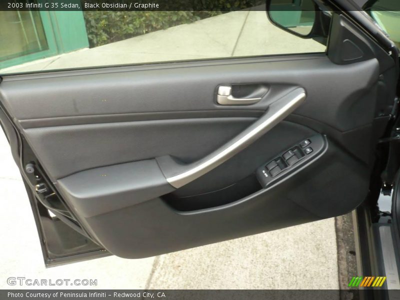 Black Obsidian / Graphite 2003 Infiniti G 35 Sedan