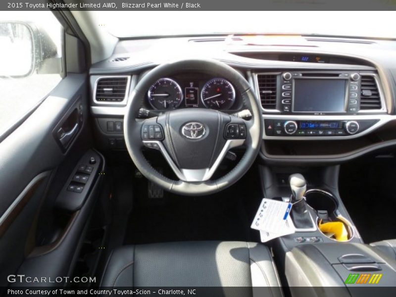 Blizzard Pearl White / Black 2015 Toyota Highlander Limited AWD