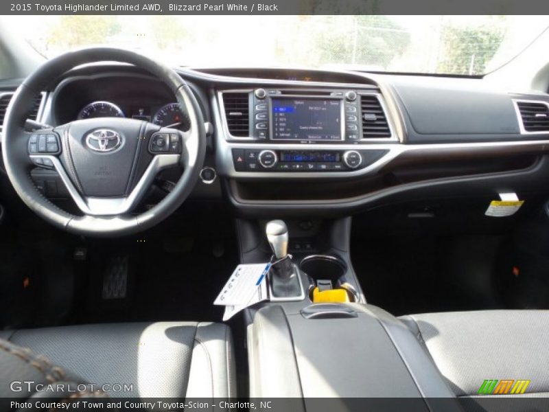 Blizzard Pearl White / Black 2015 Toyota Highlander Limited AWD