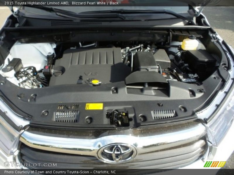 Blizzard Pearl White / Black 2015 Toyota Highlander Limited AWD