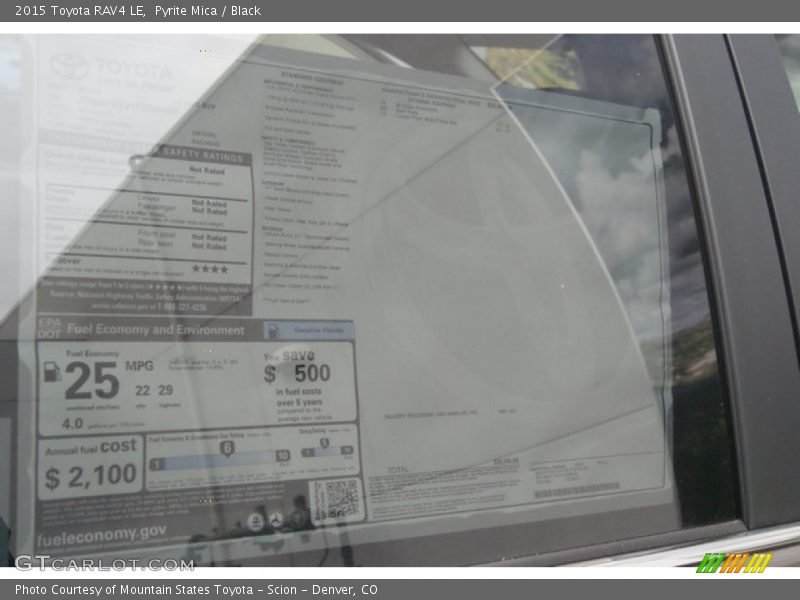 Pyrite Mica / Black 2015 Toyota RAV4 LE