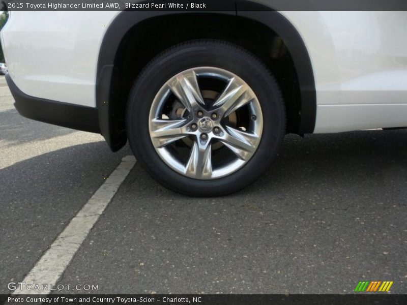 Blizzard Pearl White / Black 2015 Toyota Highlander Limited AWD
