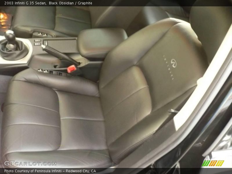 Black Obsidian / Graphite 2003 Infiniti G 35 Sedan