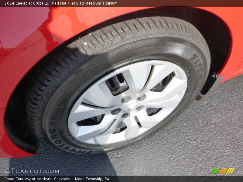 Red Hot / Jet Black/Medium Titanium 2014 Chevrolet Cruze LS