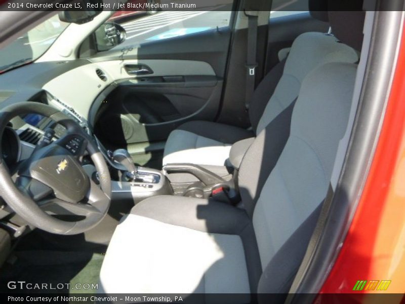 Red Hot / Jet Black/Medium Titanium 2014 Chevrolet Cruze LS