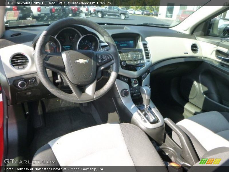 Red Hot / Jet Black/Medium Titanium 2014 Chevrolet Cruze LS