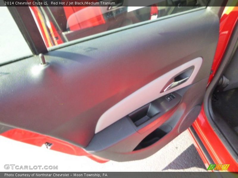 Red Hot / Jet Black/Medium Titanium 2014 Chevrolet Cruze LS