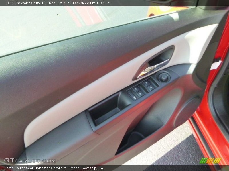 Red Hot / Jet Black/Medium Titanium 2014 Chevrolet Cruze LS