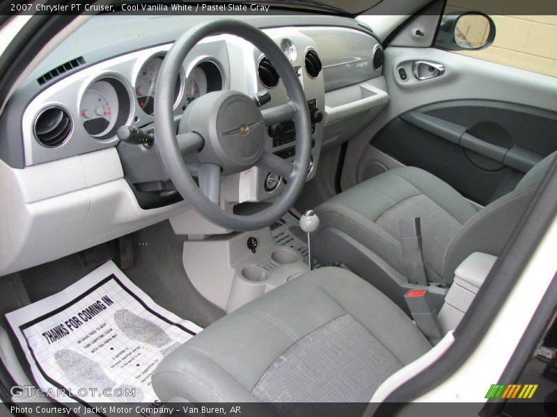 Cool Vanilla White / Pastel Slate Gray 2007 Chrysler PT Cruiser