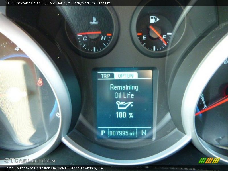 Red Hot / Jet Black/Medium Titanium 2014 Chevrolet Cruze LS