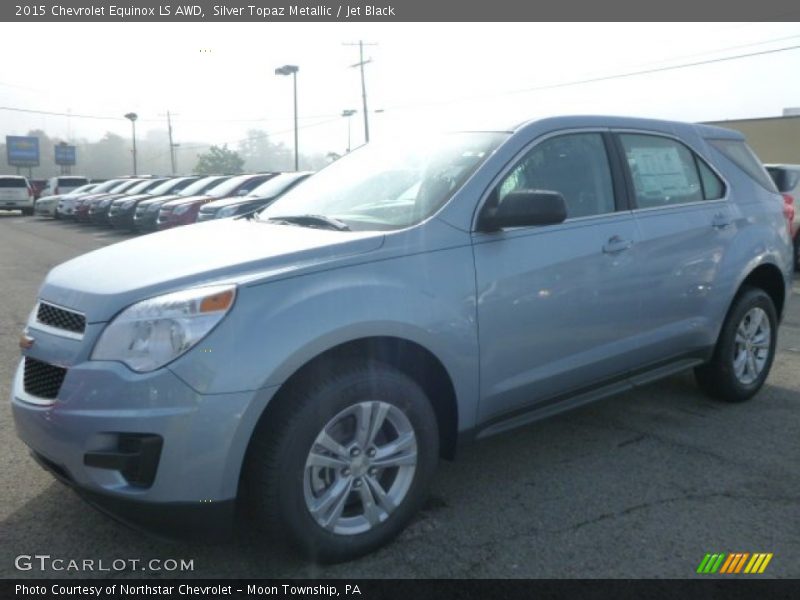 Silver Topaz Metallic / Jet Black 2015 Chevrolet Equinox LS AWD