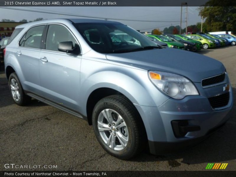 Silver Topaz Metallic / Jet Black 2015 Chevrolet Equinox LS AWD