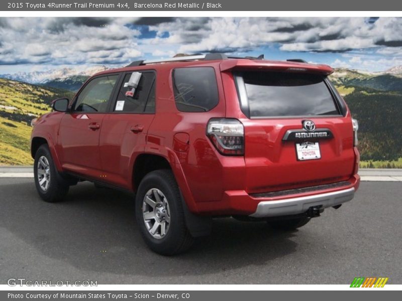 Barcelona Red Metallic / Black 2015 Toyota 4Runner Trail Premium 4x4