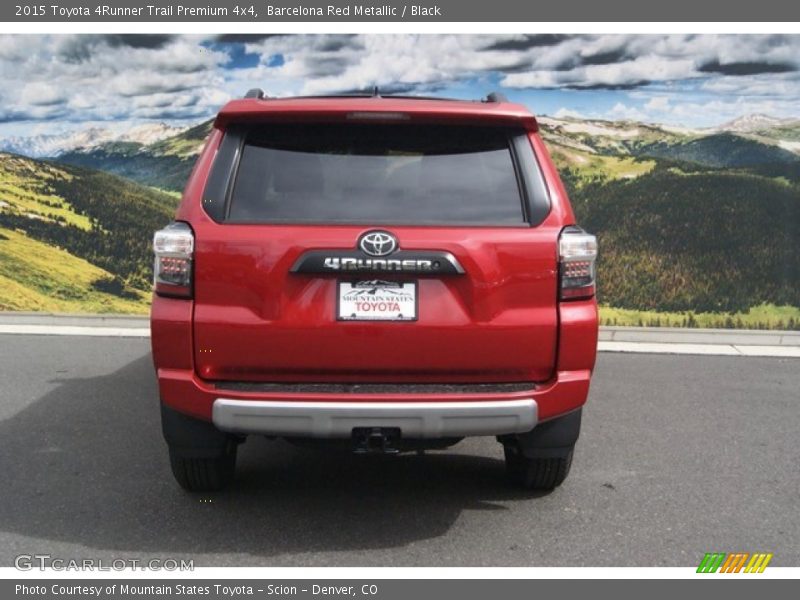 Barcelona Red Metallic / Black 2015 Toyota 4Runner Trail Premium 4x4