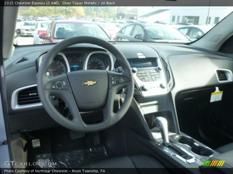 Silver Topaz Metallic / Jet Black 2015 Chevrolet Equinox LS AWD