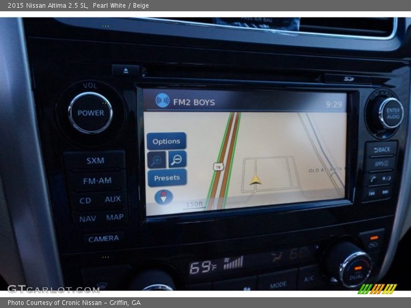 Pearl White / Beige 2015 Nissan Altima 2.5 SL