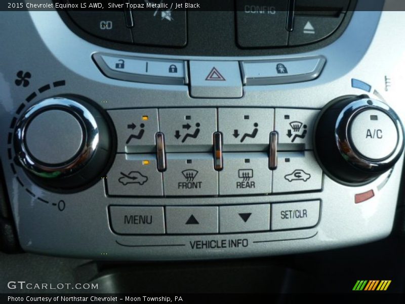 Silver Topaz Metallic / Jet Black 2015 Chevrolet Equinox LS AWD