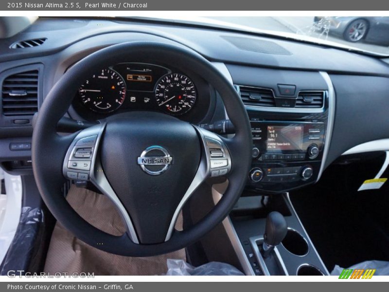 Pearl White / Charcoal 2015 Nissan Altima 2.5 S