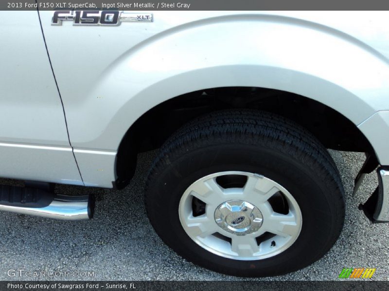 Ingot Silver Metallic / Steel Gray 2013 Ford F150 XLT SuperCab