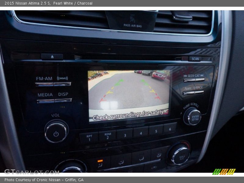 Pearl White / Charcoal 2015 Nissan Altima 2.5 S