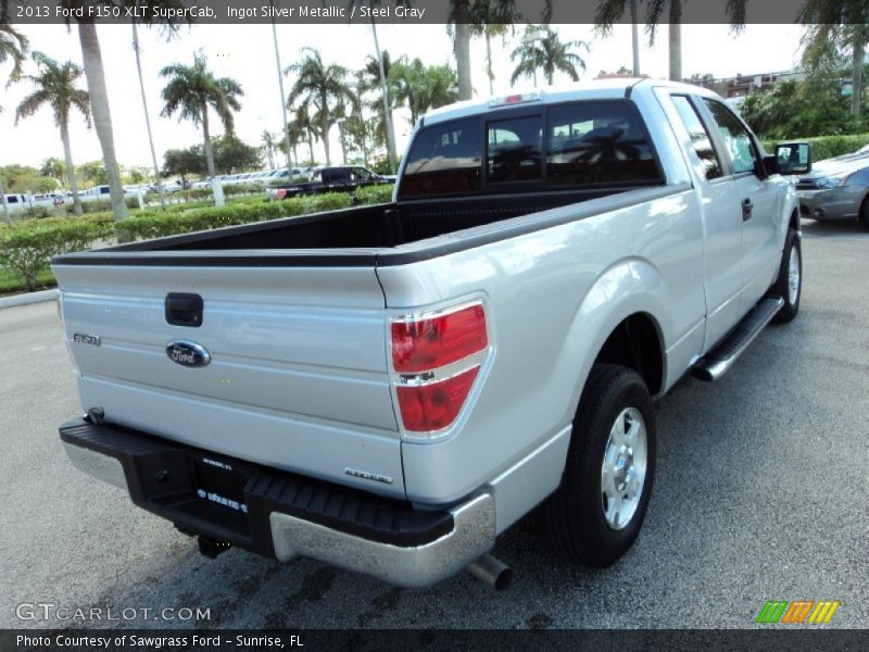 Ingot Silver Metallic / Steel Gray 2013 Ford F150 XLT SuperCab