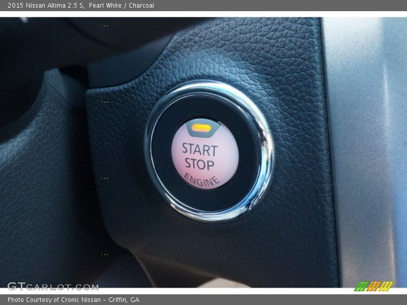 Pearl White / Charcoal 2015 Nissan Altima 2.5 S