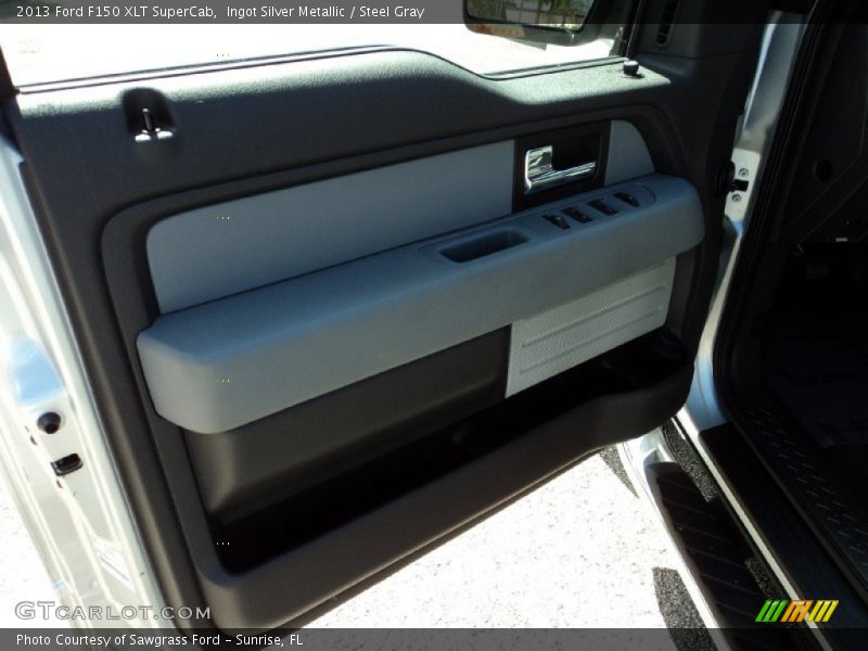Ingot Silver Metallic / Steel Gray 2013 Ford F150 XLT SuperCab