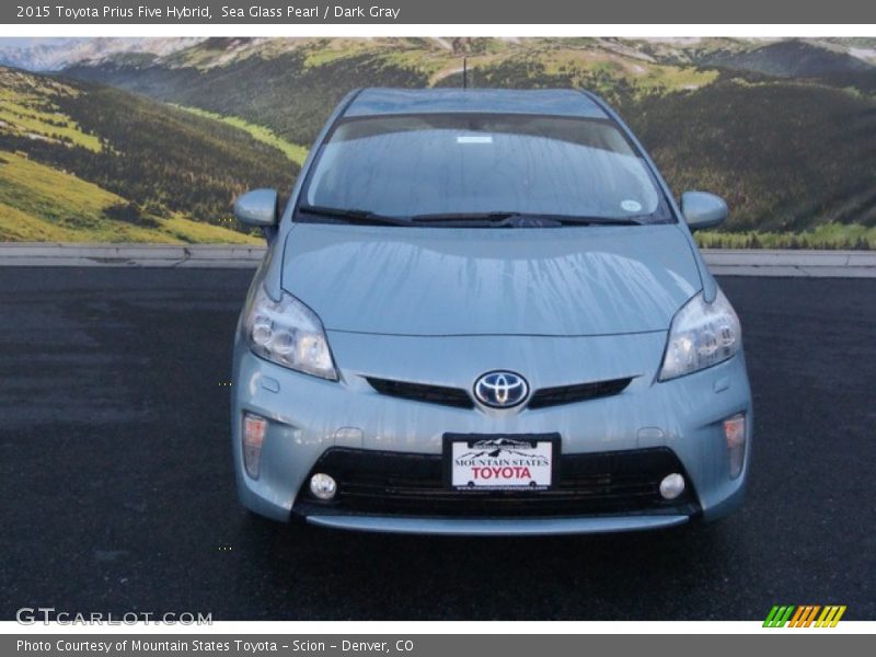 Sea Glass Pearl / Dark Gray 2015 Toyota Prius Five Hybrid