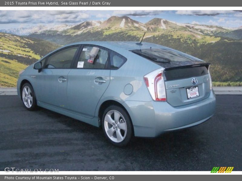 Sea Glass Pearl / Dark Gray 2015 Toyota Prius Five Hybrid