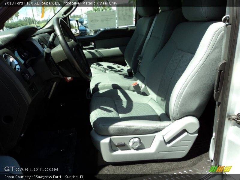 Ingot Silver Metallic / Steel Gray 2013 Ford F150 XLT SuperCab