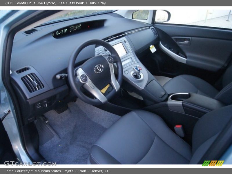  2015 Prius Five Hybrid Dark Gray Interior