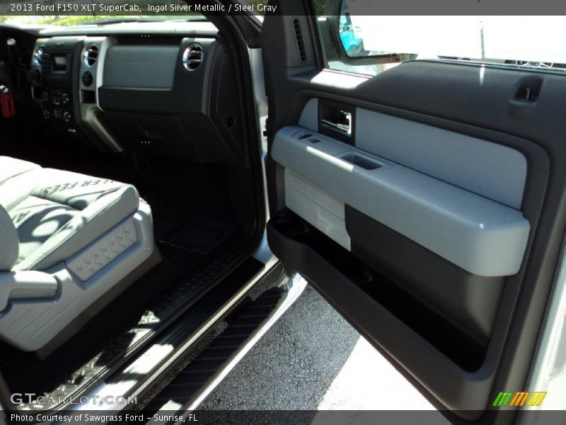 Ingot Silver Metallic / Steel Gray 2013 Ford F150 XLT SuperCab