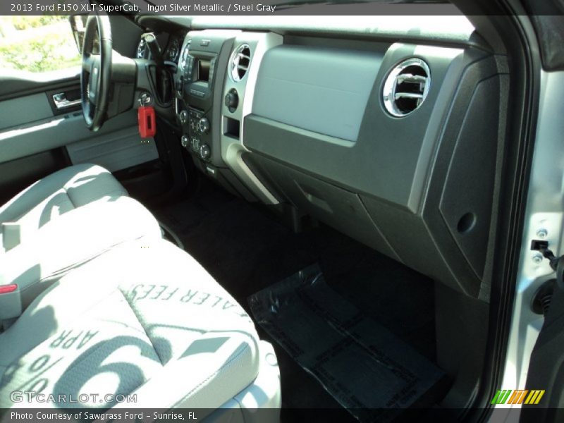 Ingot Silver Metallic / Steel Gray 2013 Ford F150 XLT SuperCab