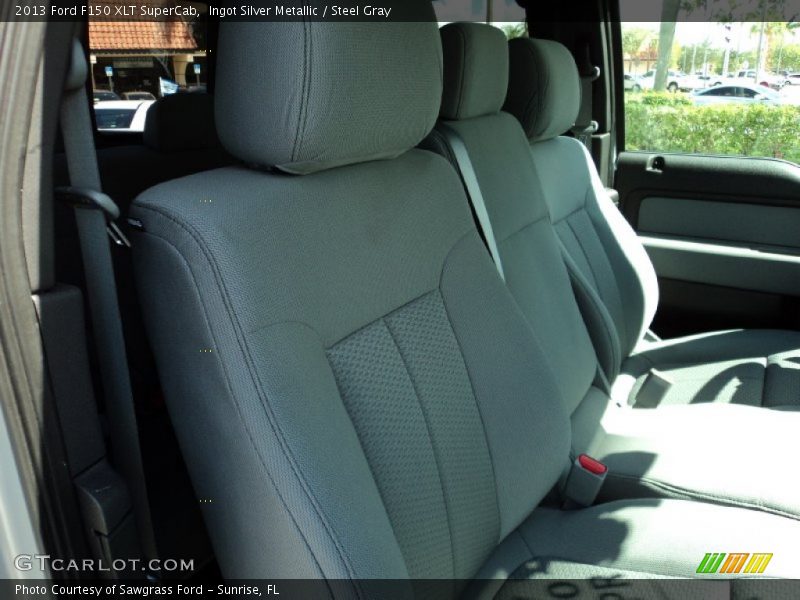 Ingot Silver Metallic / Steel Gray 2013 Ford F150 XLT SuperCab