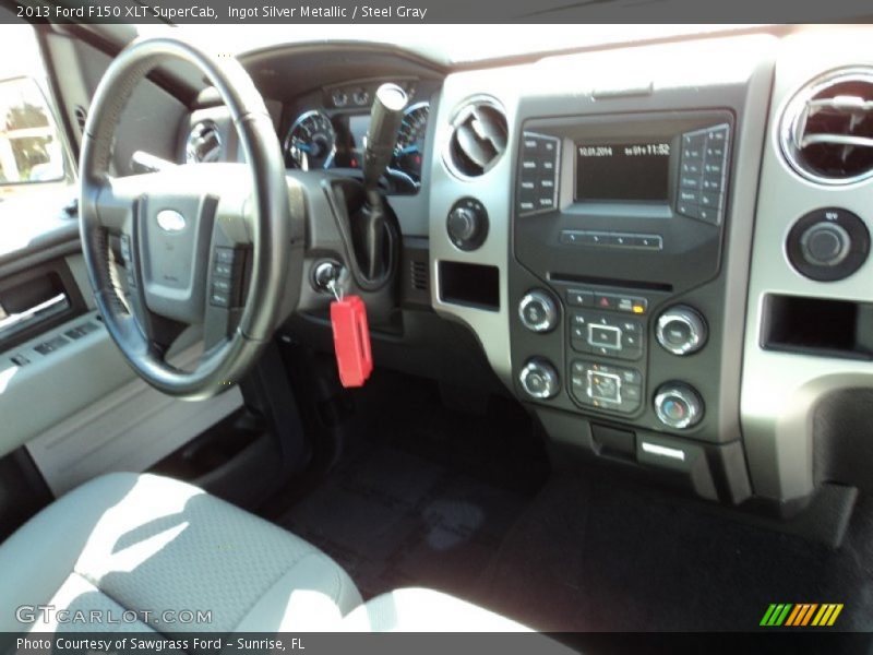 Ingot Silver Metallic / Steel Gray 2013 Ford F150 XLT SuperCab