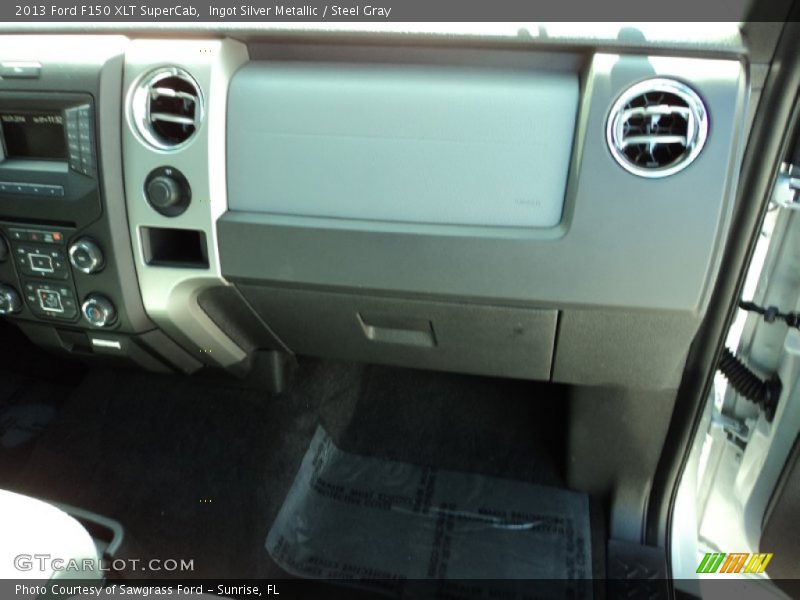 Ingot Silver Metallic / Steel Gray 2013 Ford F150 XLT SuperCab
