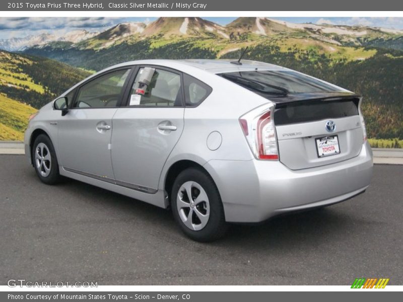 Classic Silver Metallic / Misty Gray 2015 Toyota Prius Three Hybrid