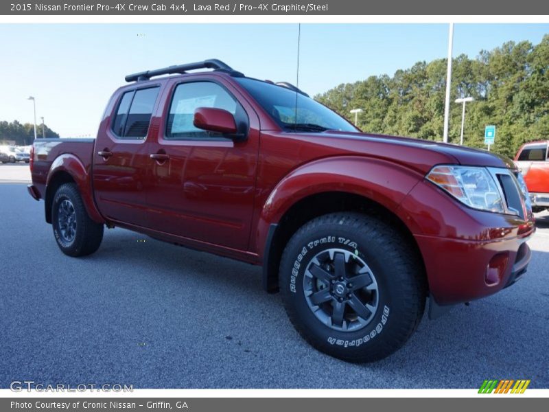 Front 3/4 View of 2015 Frontier Pro-4X Crew Cab 4x4