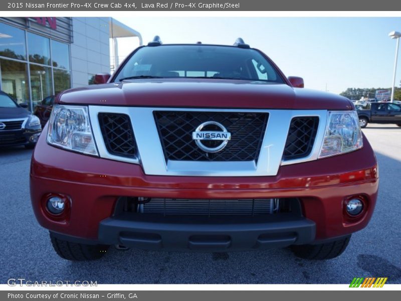 Lava Red / Pro-4X Graphite/Steel 2015 Nissan Frontier Pro-4X Crew Cab 4x4