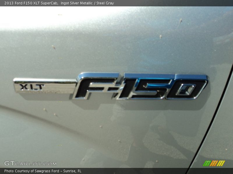 Ingot Silver Metallic / Steel Gray 2013 Ford F150 XLT SuperCab