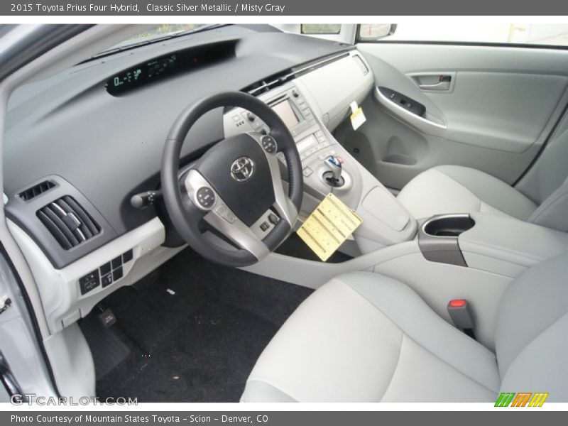  2015 Prius Four Hybrid Misty Gray Interior