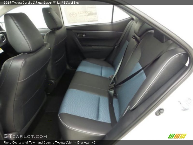 Rear Seat of 2015 Corolla S Plus