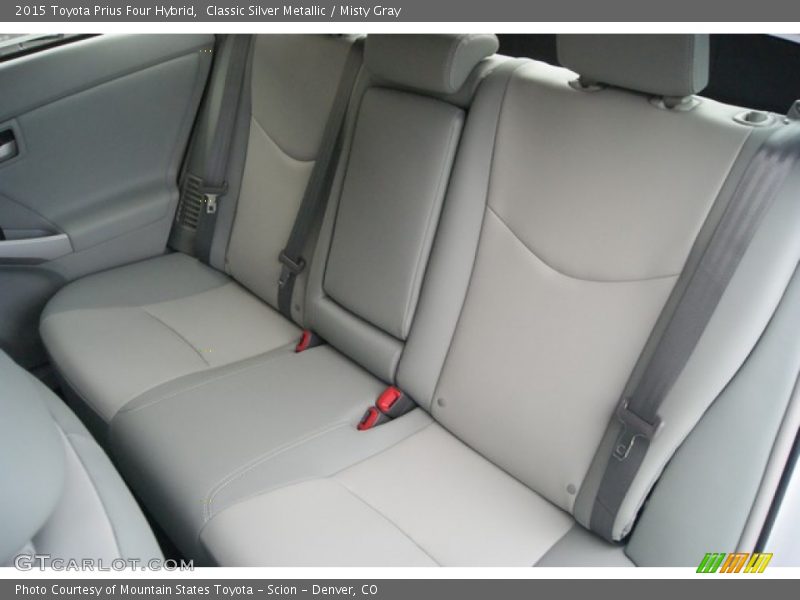 Rear Seat of 2015 Prius Four Hybrid