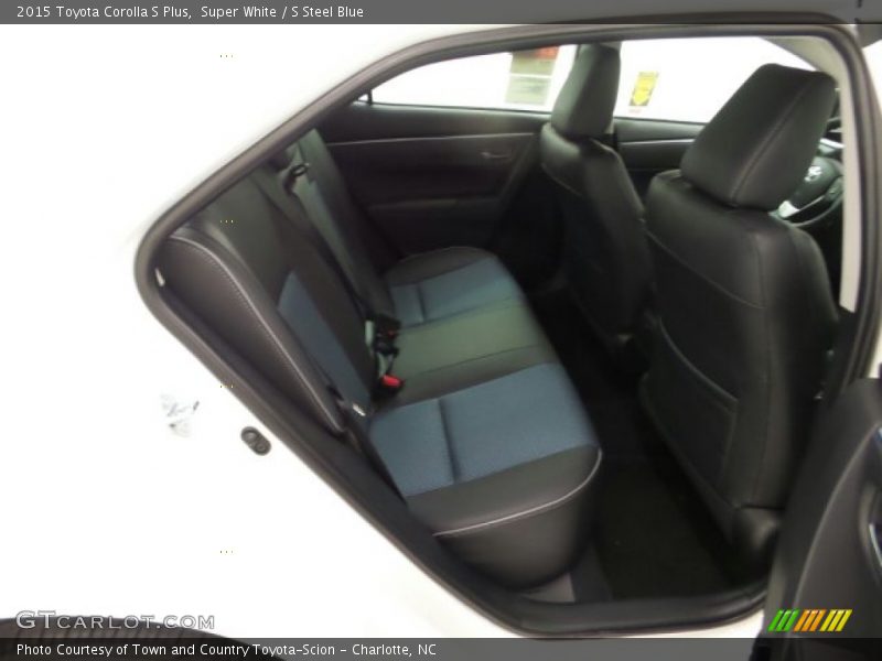 Super White / S Steel Blue 2015 Toyota Corolla S Plus