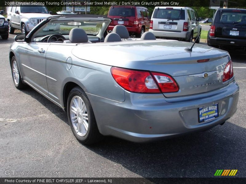 Silver Steel Metallic / Dark Slate Gray/Light Slate Gray 2008 Chrysler Sebring Touring Convertible