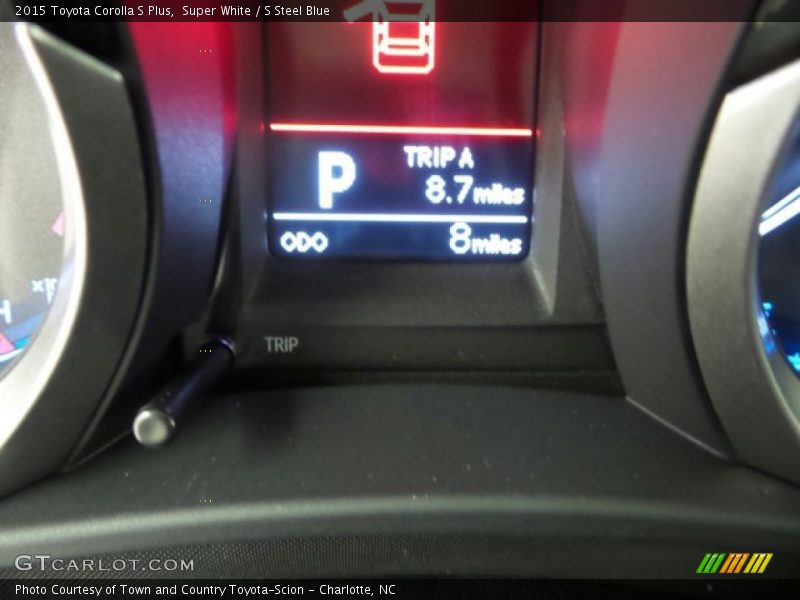 Super White / S Steel Blue 2015 Toyota Corolla S Plus