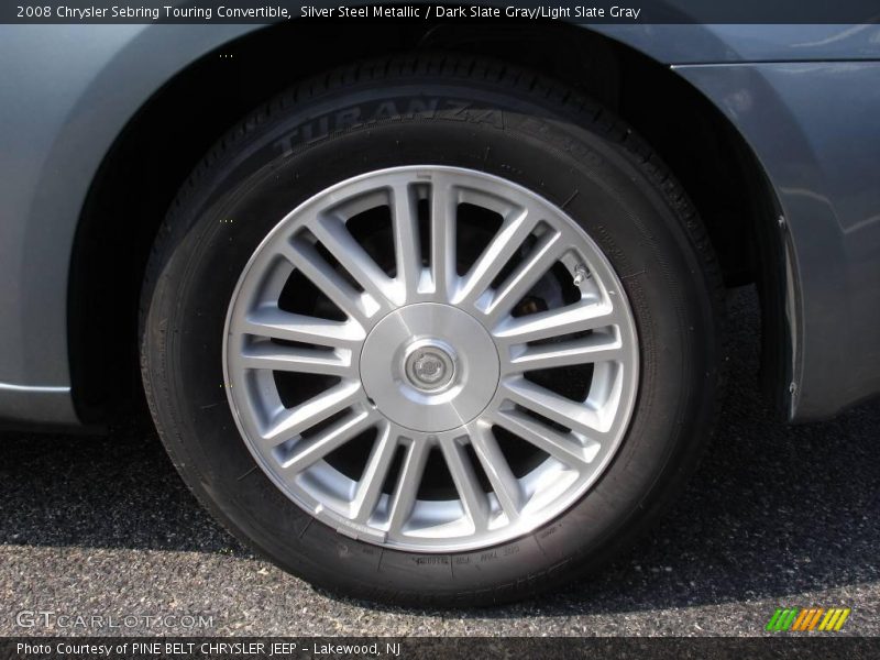 Silver Steel Metallic / Dark Slate Gray/Light Slate Gray 2008 Chrysler Sebring Touring Convertible